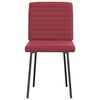 vidaXL Cadeiras de jantar 2 pcs couro artificial vermelho-tinto