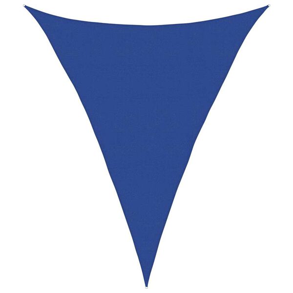 vidaXL Para-sol estilo vela triangular 160 g/m&sup2; 5x6x6 m PEAD azul