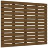 vidaXL Cabeceira de parede 126x3x91,5 cm pinho maci&ccedil;o castanho-mel
