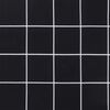 vidaXL Almofad&atilde;o p/ cadeira de terra&ccedil;o tecido oxford xadrez preto