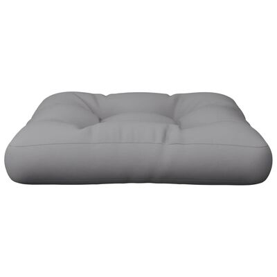 vidaXL Almofadão p/ sofá paletes 60x60x12 cm tecido cinzento
