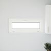 vidaXL Janela de porão RISOR 100x40 cm basculante 3 vidros branco