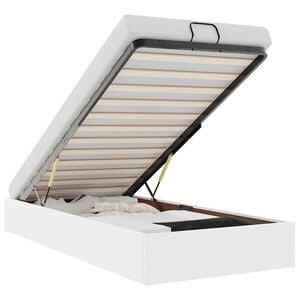 vidaXL Estrutura de cama otomana sem colchão 80x200 cm branco