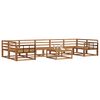 vidaXL Conjunto de Sof&aacute;s para Exterior 8 pcs Natural
