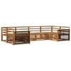vidaXL Conjunto de Sof&aacute;s para Exterior 6 pcs Natural