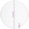 vidaXL Grelha para churrasco redonda &Oslash;54 cm a&ccedil;o inoxid&aacute;vel 304