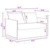 vidaXL Conjunto de Sof&aacute;s 2 pcs Cinza Escuro 196 x 82 x 85 cm tecido