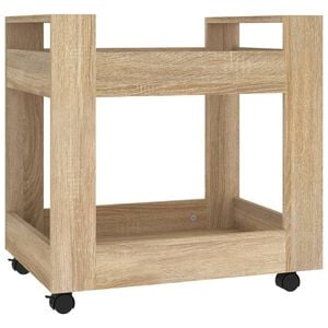 vidaXL Tr&oacute;lei secret&aacute;ria 60x45x60 cm derivados madeira carvalho sonoma