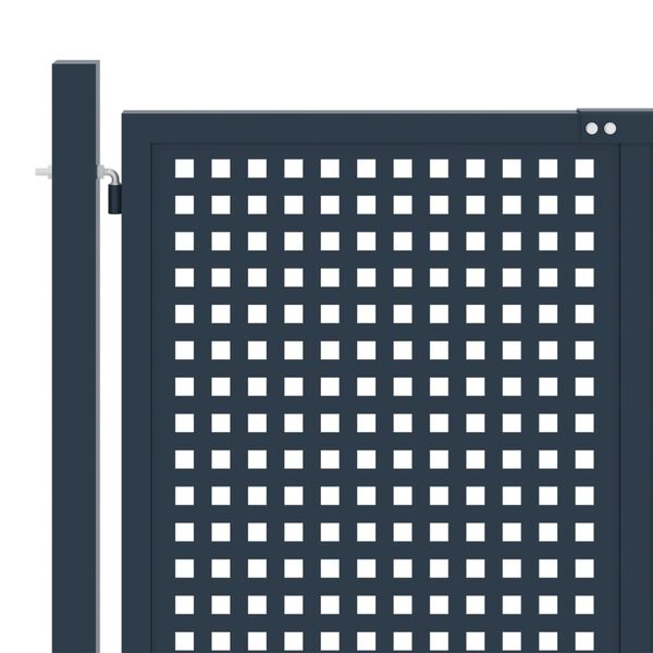 vidaXL Port&atilde;o de cerca 306x125 cm a&ccedil;o antracite