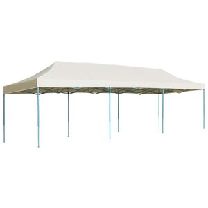 vidaXL Tenda para festas pop-up dobr&aacute;vel 3x9 m creme