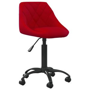 vidaXL Cadeira de jantar veludo vermelho tinto