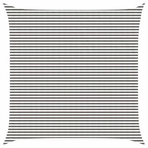 vidaXL Vela de Sombra Cinza Claro e Branco 7 x 7 m HDPE