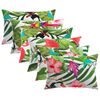 vidaXL Capa almofada 6 pcs HEERLEN Multicolor 30 x 50 cm Poli&eacute;ster