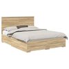 vidaXL Estrutura da Cama com gaveta Carvalho Sonoma 150 x 200 cm