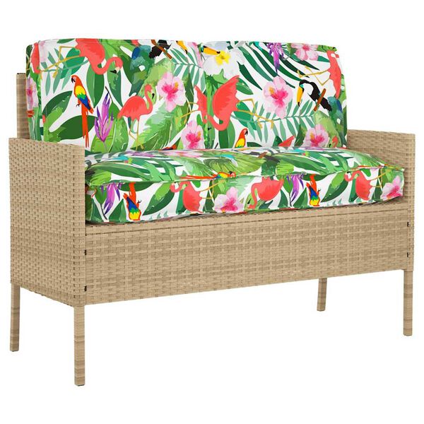 vidaXL Conjunto de Almofadas Floral 3 pcs Multicolor Tecido Oxford