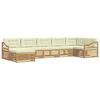 vidaXL Conjunto de Sof&aacute;s para Exterior 7 pcs Branco e Creme