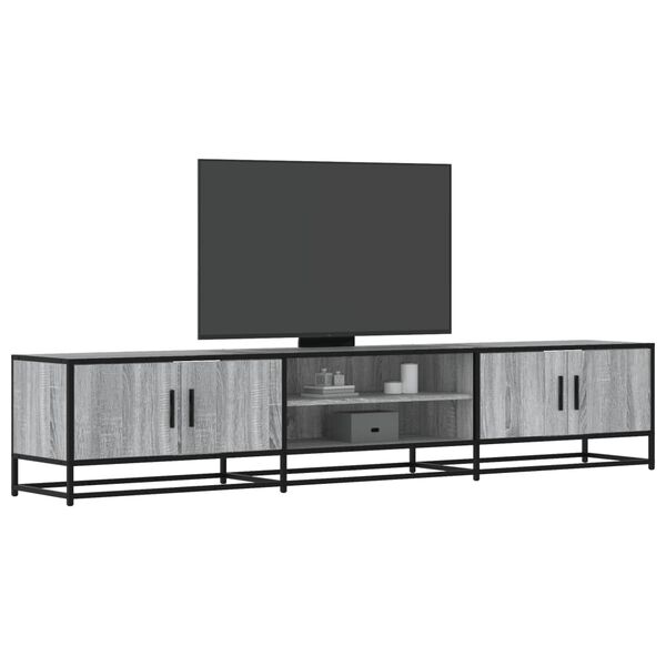 vidaXL M&oacute;vel de TV 210x35x41 cm derivados de madeira cinzento sonoma