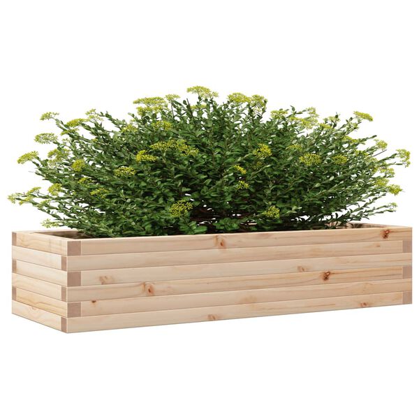 vidaXL Vaso/floreira de jardim 110x40x23 cm madeira de pinho maci&ccedil;a