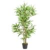 vidaXL &Aacute;rvore de bambu artificial 552 folhas 120 cm verde