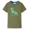 T-shirt de crian&ccedil;a cor caqui 140