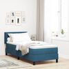 vidaXL Cama Box com colch&atilde;o Azul Escuro 200 x 80 cm Poli&eacute;ster
