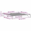 vidaXL Estrutura da Cama Marrom Cera 180 x 200 cm
