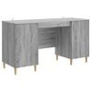 vidaXL Mesa Sonoma Cinzento 142,5 x 50 x 75 cm Derivados de Madeira