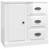 vidaXL Aparador 70x35,5x67,5 cm derivados de madeira branco brilhante