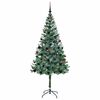 vidaXL &Aacute;rvore de Natal Artificial com 300 LEDs Verde 180 cm PVC e A&ccedil;o
