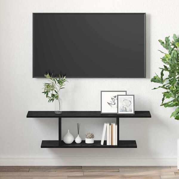 vidaXL Conjunto de m&oacute;vel de TV Preto 103 x 30 x 26,5 cm