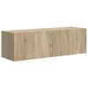 vidaXL Conjunto de Gabinete de Parede para TV 6 pcs Carvalho Sonoma