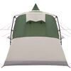 vidaXL Tenda Teepee com telhado Verde 720 x 465 x 295 cm