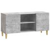 vidaXL Gabinete para TV 102 x 34,5 x 50 cm Cinzento Cimento