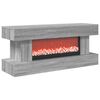 vidaXL Lareira el&eacute;trica Sonoma cinzento 100 x 30 x 44 cm