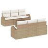 vidaXL Conjunto de Sof&aacute; de Jardim 7 unid. 6-N&uacute;mero de lugares