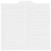 vidaXL Portas de batente design de persiana 2-Par 100x100 cm branco