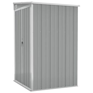 vidaXL Abrigo suspenso p/ jardim 118x100x178 cm a&ccedil;o galvaniz. cinzento