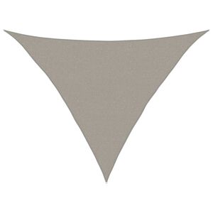 vidaXL Para-sol vela triangular 160 g/m&sup2; 2,5x2,5x3,5m PEAD cinza-claro