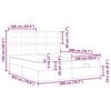 vidaXL Estrutura cama otomana com colch&otilde;es tecido cinzento 200x200cm