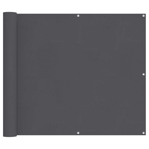 vidaXL Tela de Varanda Antracite 100 x 600 cm Tecido Oxford