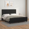 vidaXL Estrutura de cama c/ cabeceira 180x200cm couro artificial preto