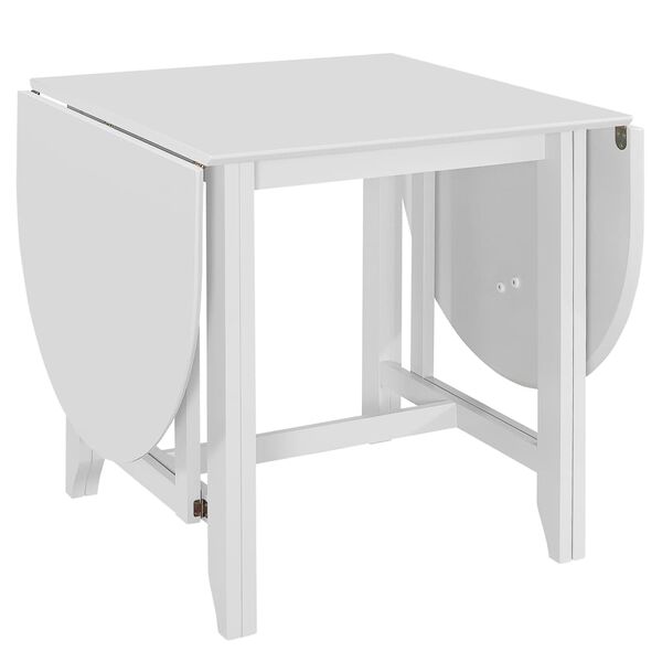 vidaXL Mesa de jantar extens&iacute;vel (75-180)x75x74 cm MDF branco