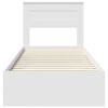 vidaXL Estrutura da Cama Branco 90 x 190 cm Madeira processada