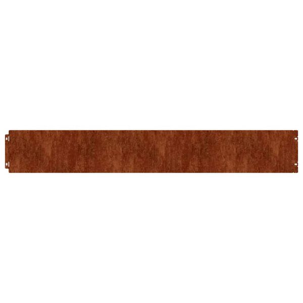 vidaXL Bordas de relvado 50 pcs 15x103 cm a&ccedil;o corten flex&iacute;vel