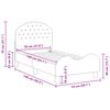 vidaXL Estrutura de Cama para Criança com Cabeceira Cinzento-claro