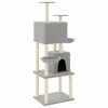 vidaXL &Aacute;rvore p/ gatos c/ postes arranhadores sisal 180 cm cinza-claro