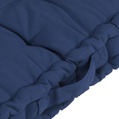vidaXL Almofadões p/ sofá de paletes 5 pcs algodão azul-marinho claro