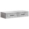 vidaXL Mesa Lateral de Parede Cinzento Cimento 87,5 x 34,5 x 17 cm