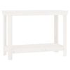 vidaXL Banco de trabalho 110x50x80 cm pinho maci&ccedil;o branco
