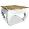 vidaXL Mesa de apoio madeira de mogno maci&ccedil;a 50x50x35 cm